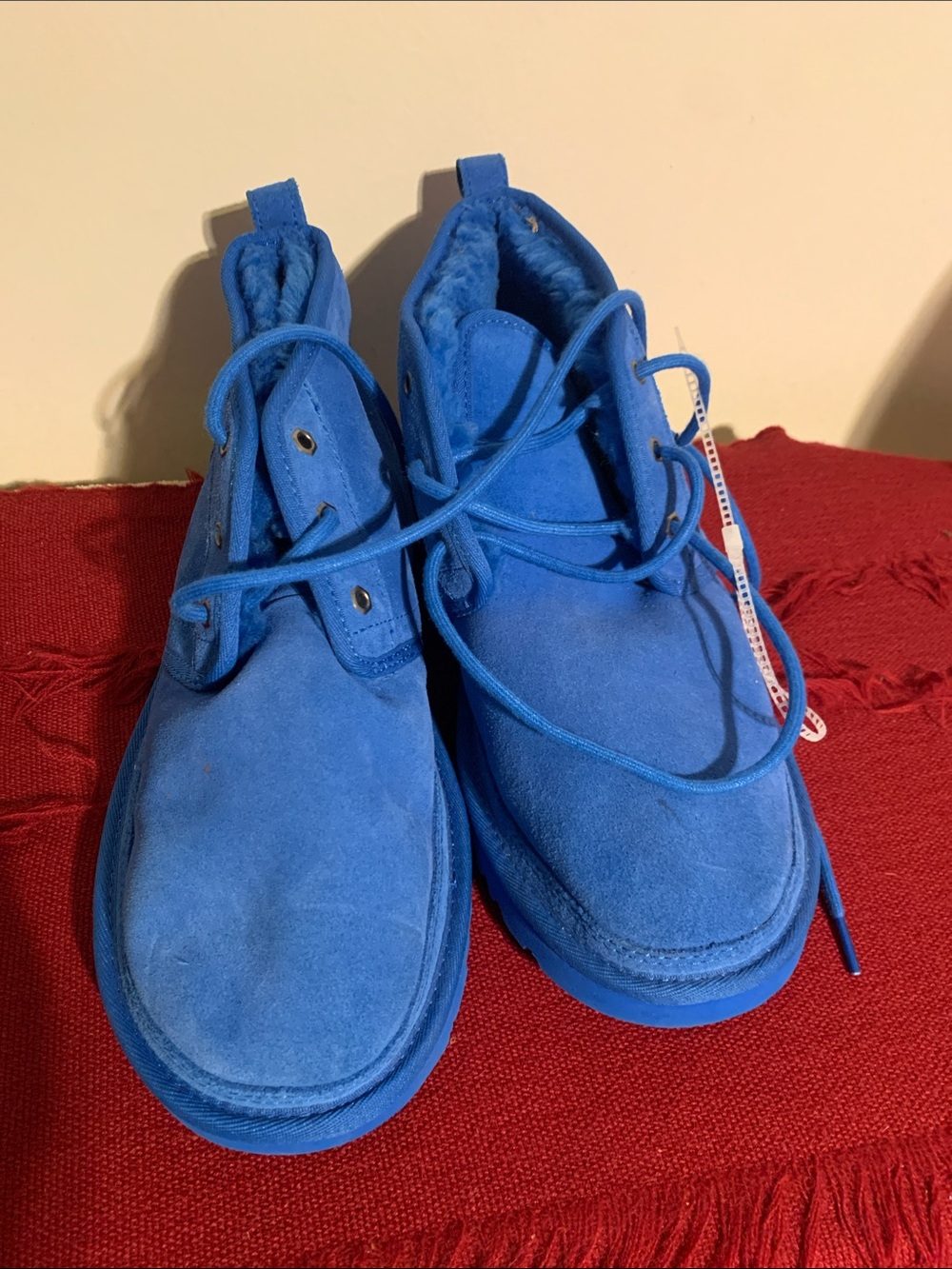 UGG Men's Chukka Boots in Bright Blue Suede